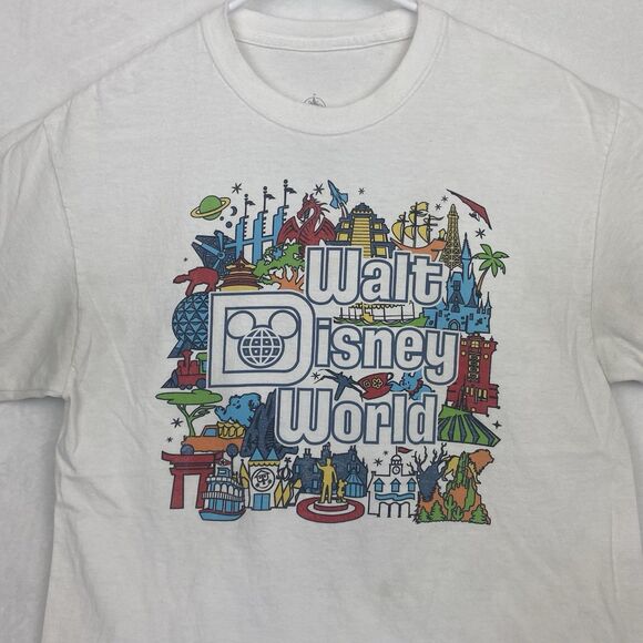 Disney Walt Disney World Attractions Opening Dates Graphic Shirt Adult Large - Picture 3 of 10
